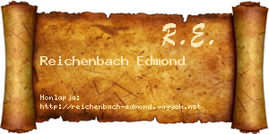 Reichenbach Edmond névjegykártya